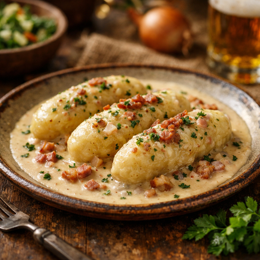 Hoorische in Speckrahmsoß